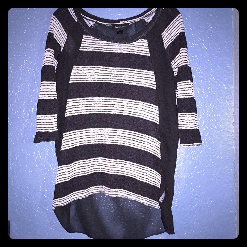 Knit & Sheer AB Studio Top
